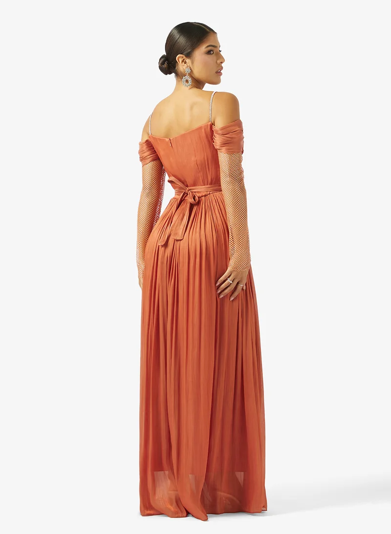 Namshi x Off-shoulder maxi dress